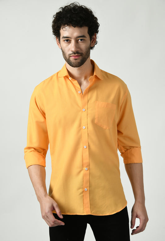 YELLOW  PLAIN SHIRTS