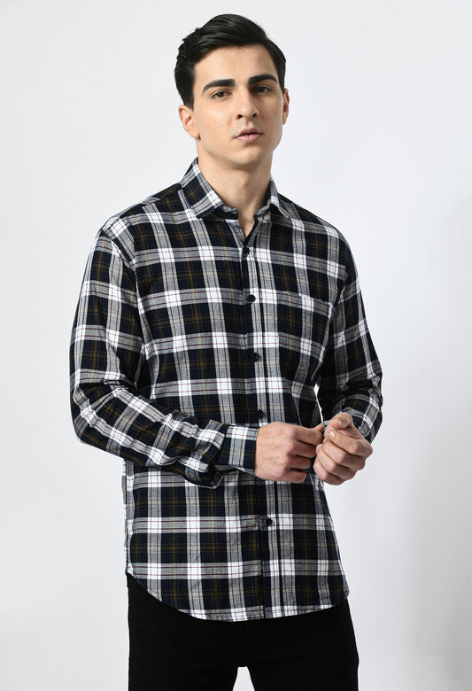 Black and White Evergreen Check Shirt